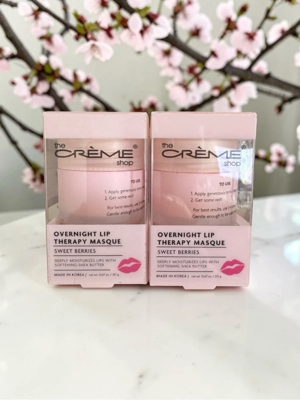 2pcs. Crème Overnight Lip Therapy Sweet Berries